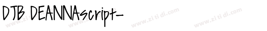 DJB DEANNAscript字体转换